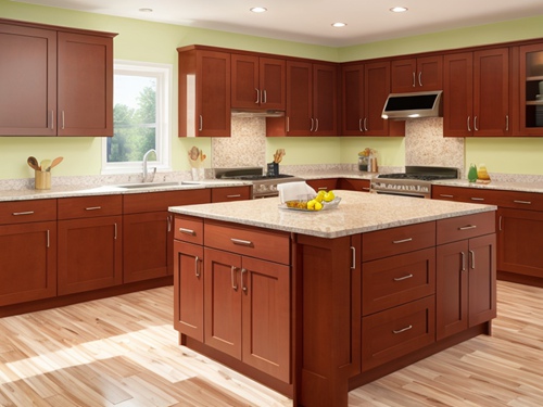 partial overlay shaker cabinets