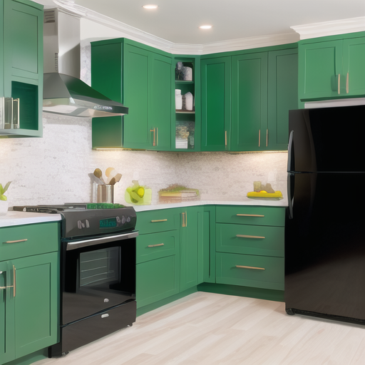 Going Green: Styling Your Kitchen with Green Cabinets and Black Countertops