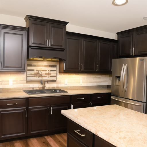 The Magic of Balance: Achieving Harmony with Dark Cabinets and Light Countertops
