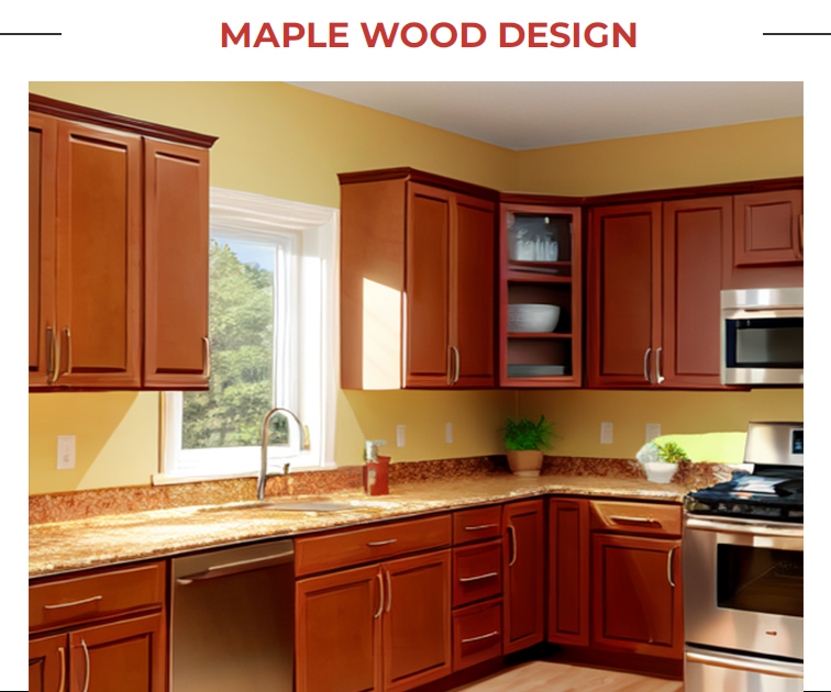 maple cabinets with white counters