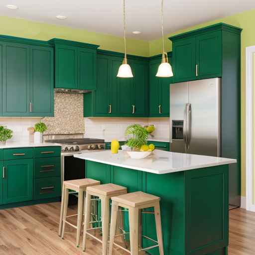 Why people like to choose green cabinets black countertops