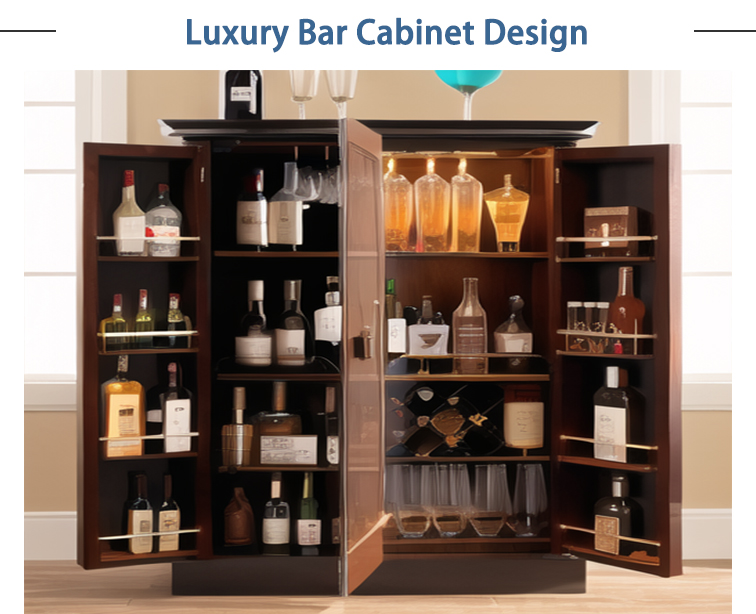 High-End Luxury Bar Cabinet