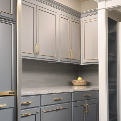 grey cabinets gold hardware