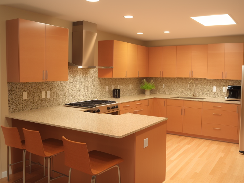 contemporary maple kitchen cabinets