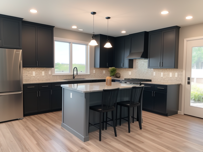 Revitalize Your Kitchen: Transforming Your Space with Grey Cabinets and Black Countertops
