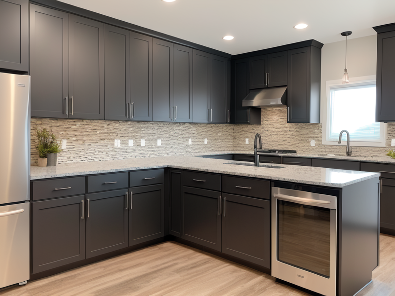 Revitalize Your Kitchen: Transforming Your Space with Grey Cabinets and Black Countertops