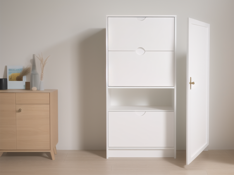 white wooden cabinet