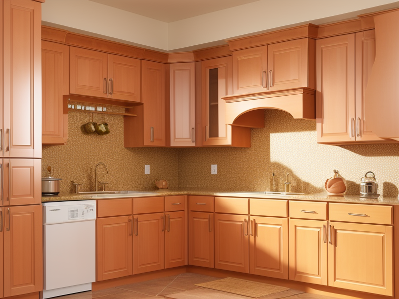 tan kitchen cabinets