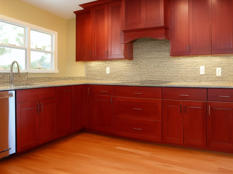natural cherry cabinets