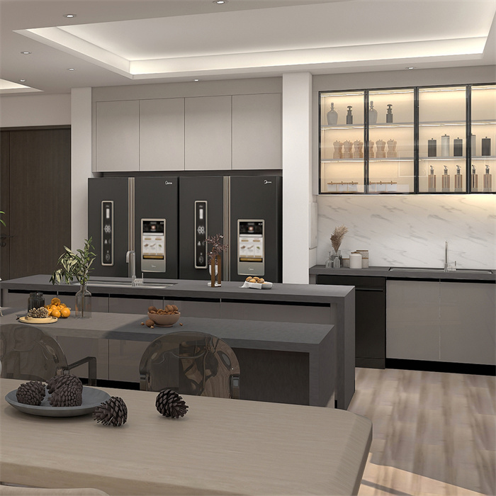 kitchen with island design cabinet