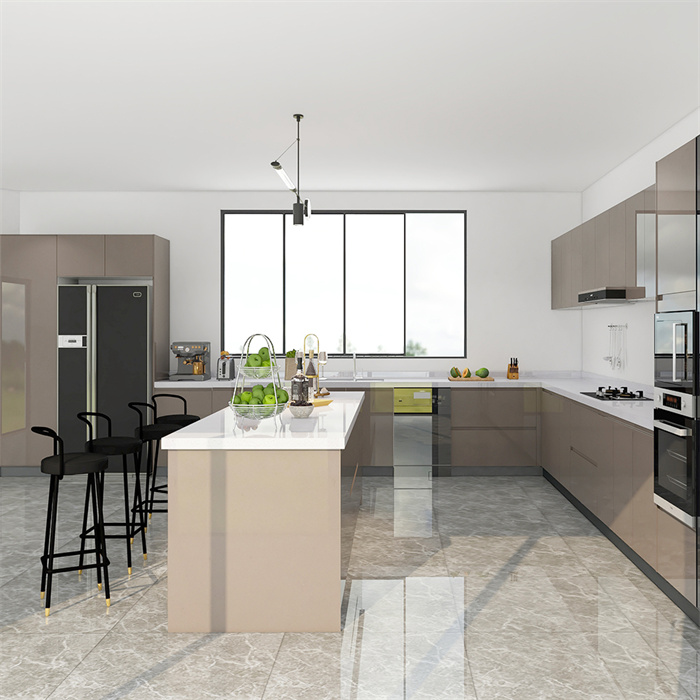 high gloss kitchen cabinets