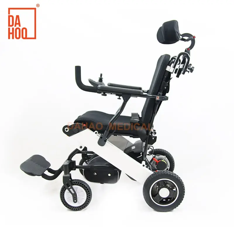 High-Strength Lightweight Folding Electric Wheelchair with Brush Motor