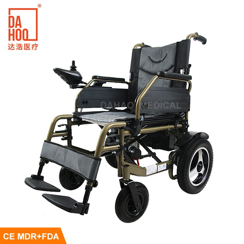 Cadeira de rodas elétrica modular dobrável para serviço pesado
