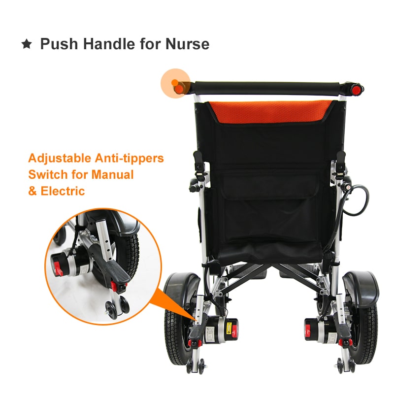 Aluminum Lightweight Foldable Electrical Wheelchair