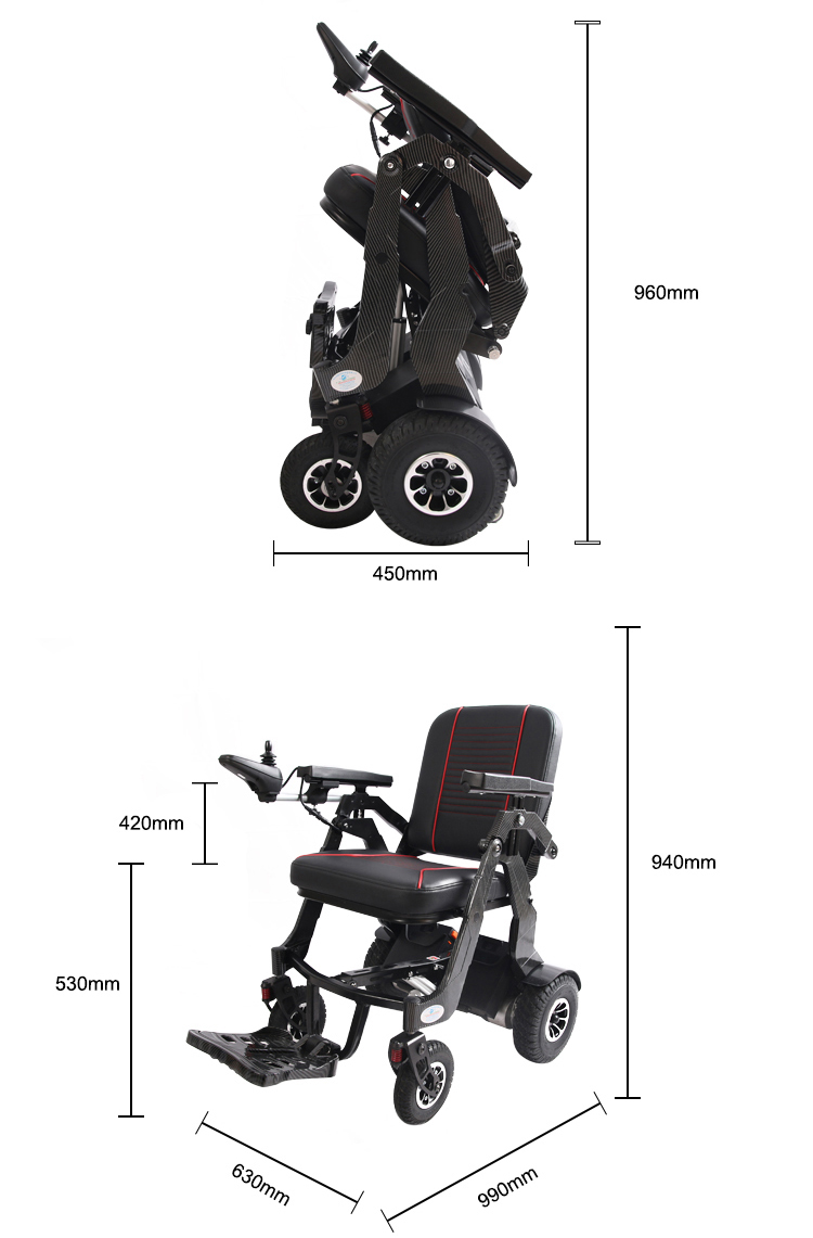 alloy folding wheelchair