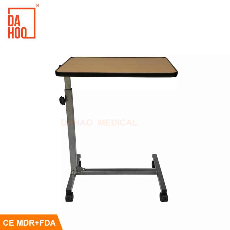 Overbed Table and Hospital Bed Table With Wheels For Home Care and Hospital Use