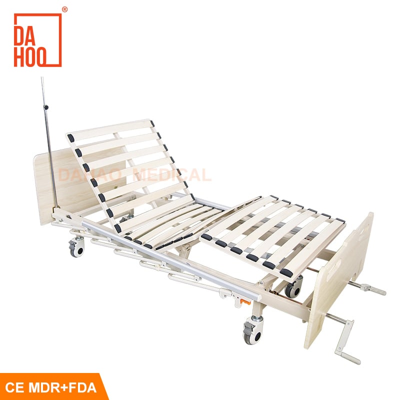 Letto per assistenza domiciliare medica manuale a due manovelle