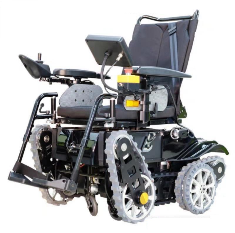 重型成人残疾人宽全地形越野电动电动轮椅适用于崎岖道路