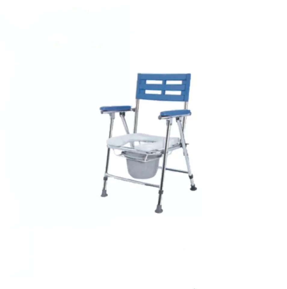 Hospital plastic folding commode chair bathroom toilet adult bath seat for elderly Commode Toilet