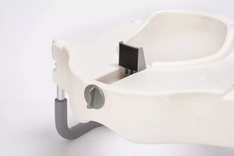 Raised White Toilet Seat