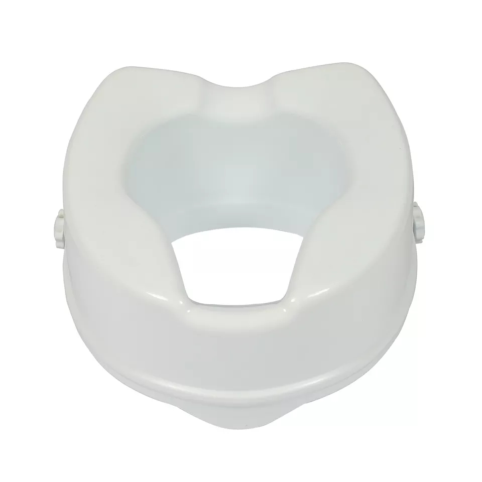 Raised Toilet Seat with Extra Wide Opening Home care HDPE material Raised Toilet seat For Elderly or disabled