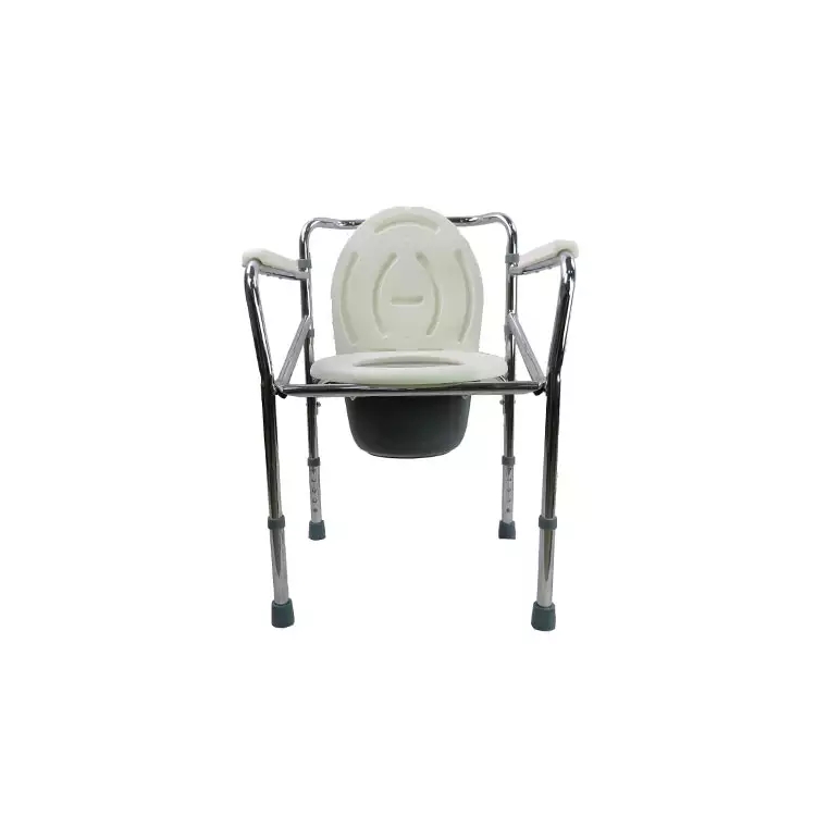 Factory Commode Chair Toilet Chair Casters for Handicap Folding Anti-Slip Drive Medical Easy User Transfer