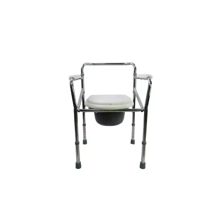 Factory Commode Chair Toilet Chair Casters for Handicap Folding Anti-Slip Drive Medical Easy User Transfer