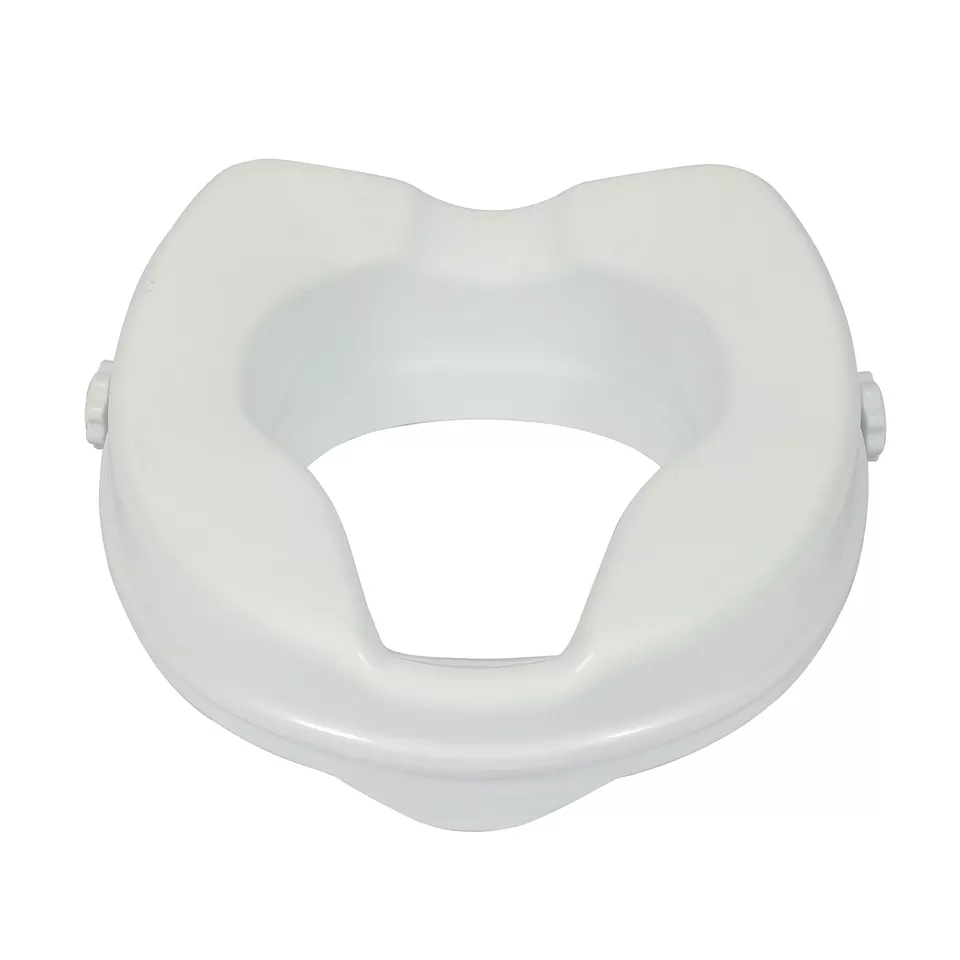 2 Inch Lightweight And Portable Raised Toilet Seat With Side Locks raised padded toilet seat