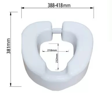 Elder homecare product 4 inch PP Durable Self Assemble removable Ergonomic Design Detachable Raised Toilet Seat
