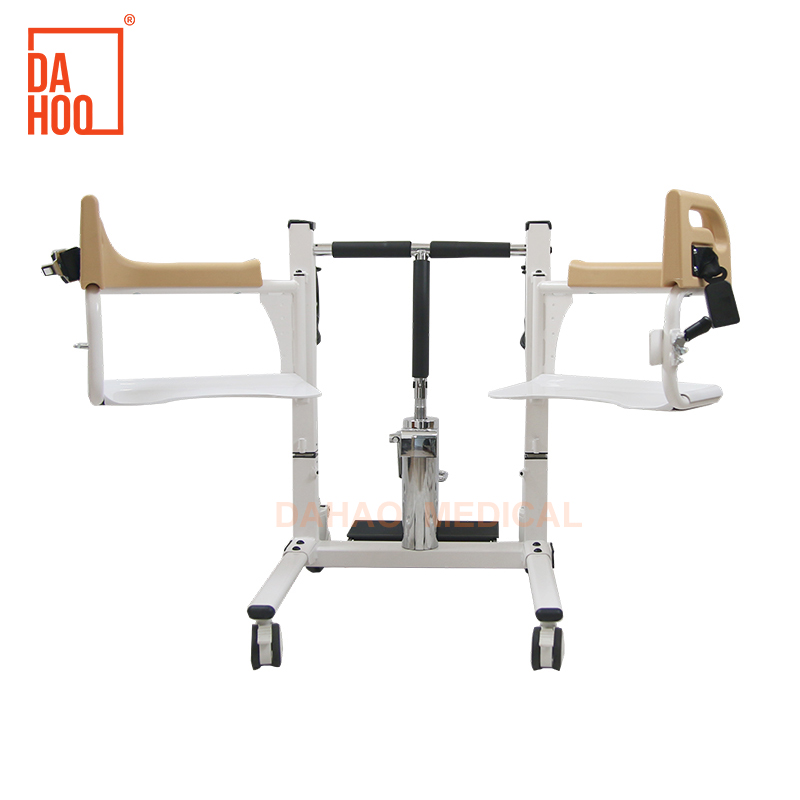 Adjustable Hydraulic Transfer Chair with Commode