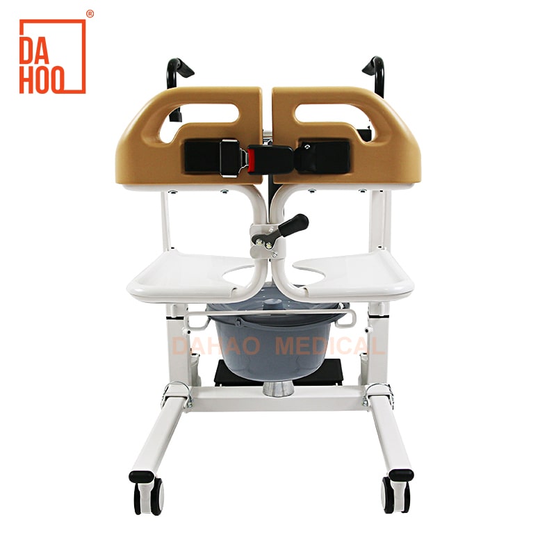 Adjustable Hydraulic Transfer Chair with Commode
