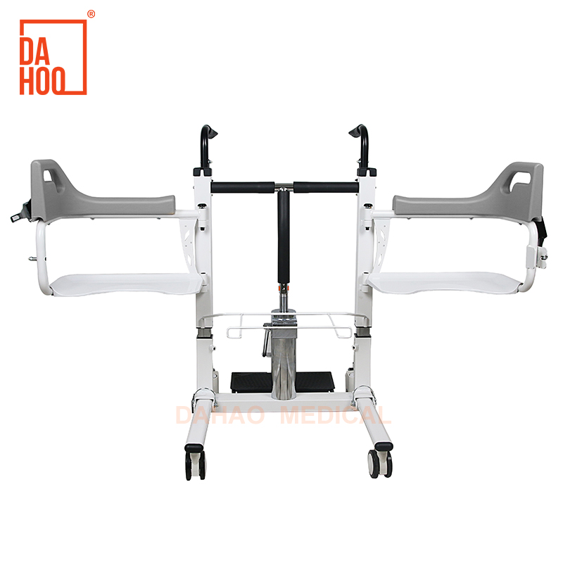 Adjustable Hydraulic Transfer Chair with Commode