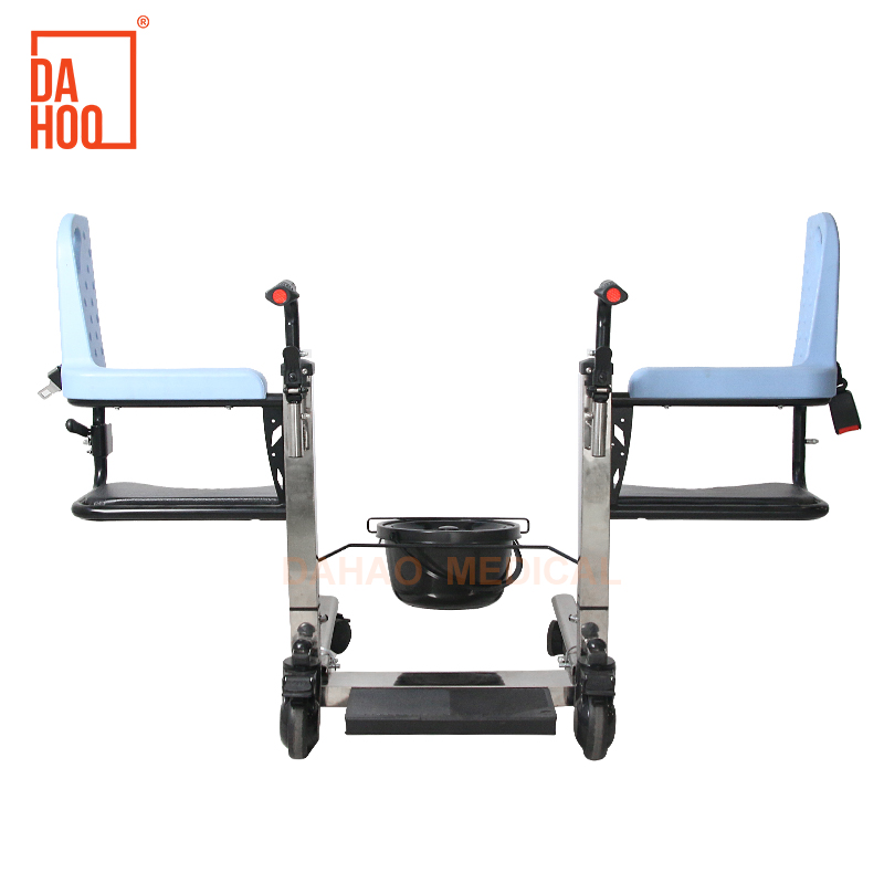 Stainless Steel Electric Patient Transfer Chair with Commode