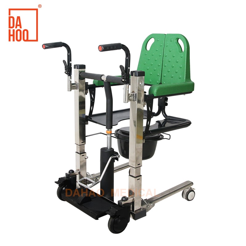 Stainless steel multifunction electric hydraulic transfer chair for elderly
