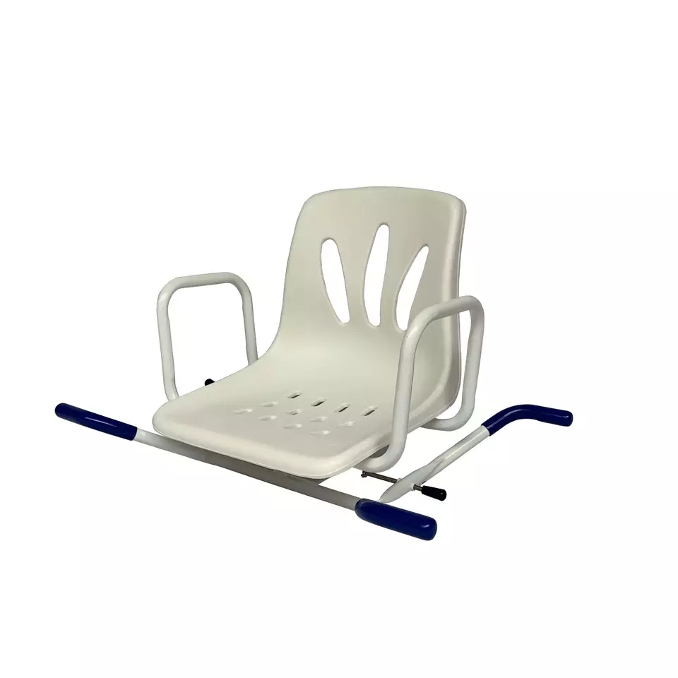 HDPE draagbare badstoel met 360 graden draaibare rugleuning voor ouderen Douchestoel voor gehandicapten