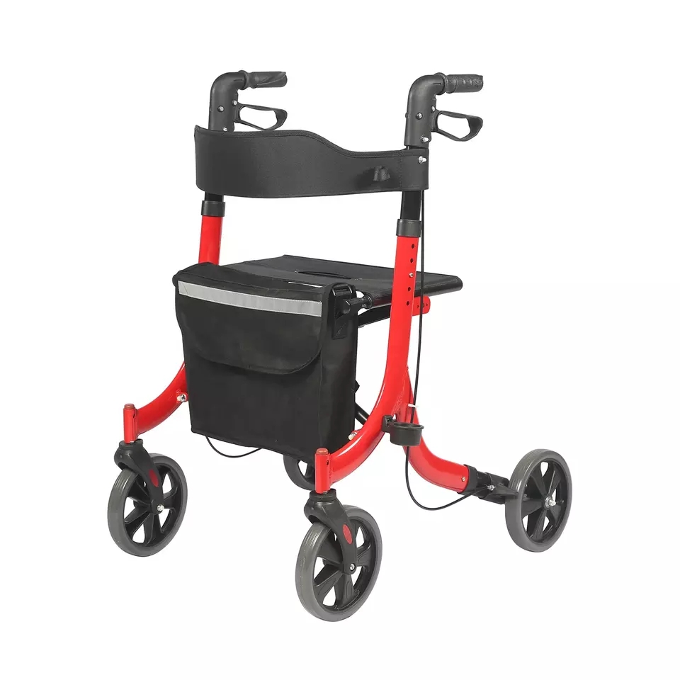 Supply Foldable and Light Weight with 4 Wheel Aluminum Rollator Walker ...