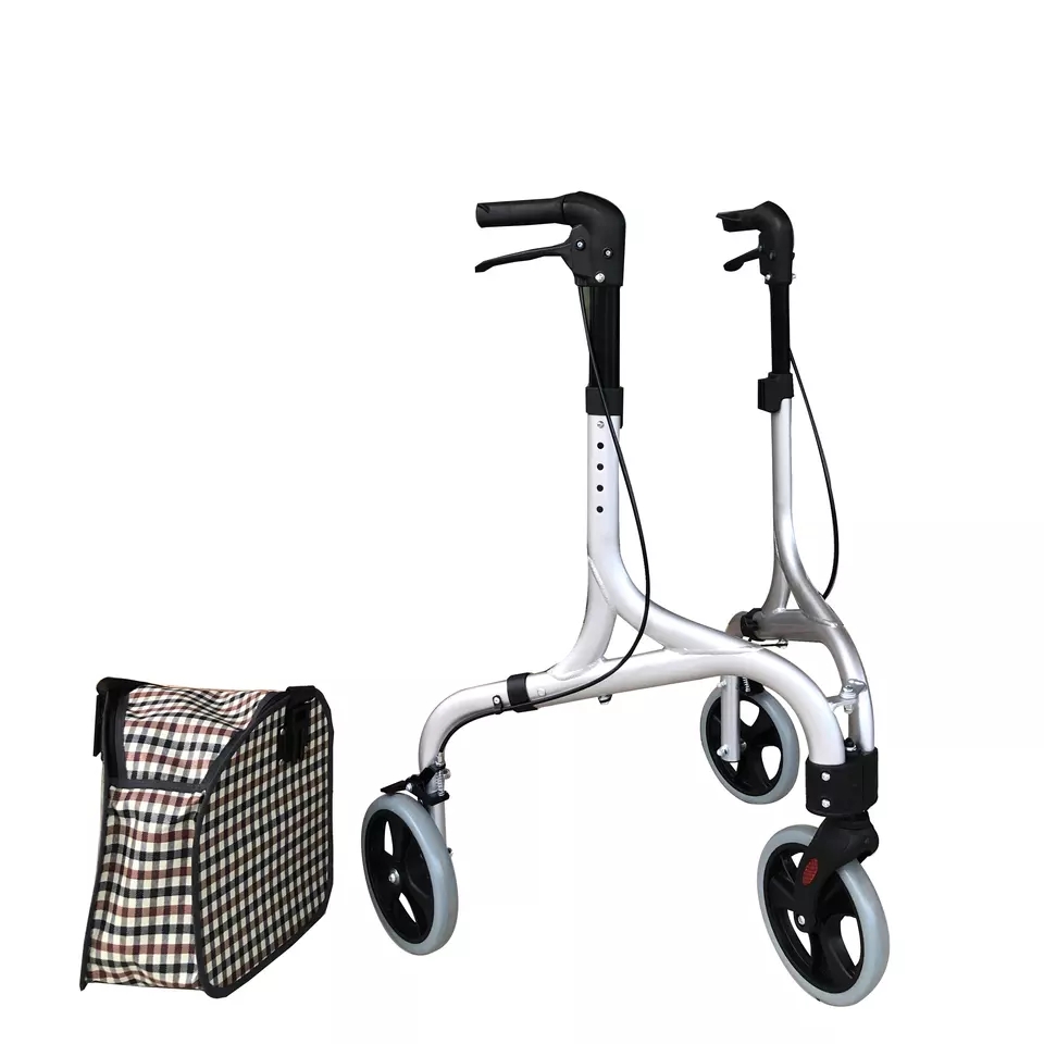 Supply 3 Wheel Rollator Walker for Elder WalkingStick Lightweight and