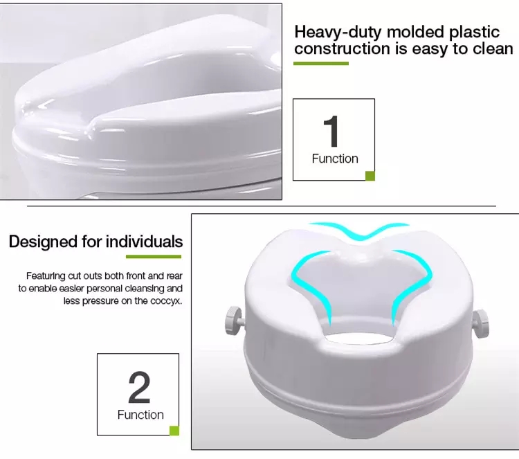 Supply Hot Sales Medical Portable Plastic Disable Raised Toilet Seat