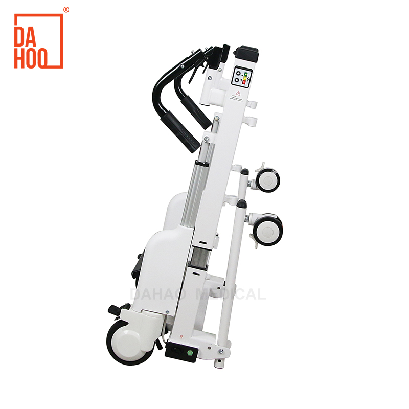 Adjustable Height Patient Transfer Chair with Commode
