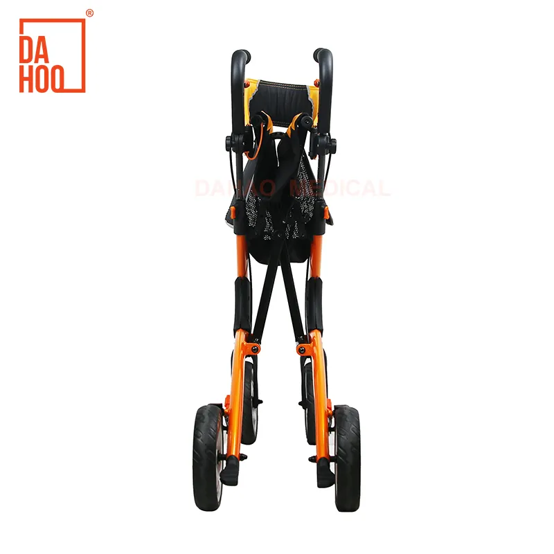 Portable Aluminum Rollator with Storage Bag - Lightweight & Foldable