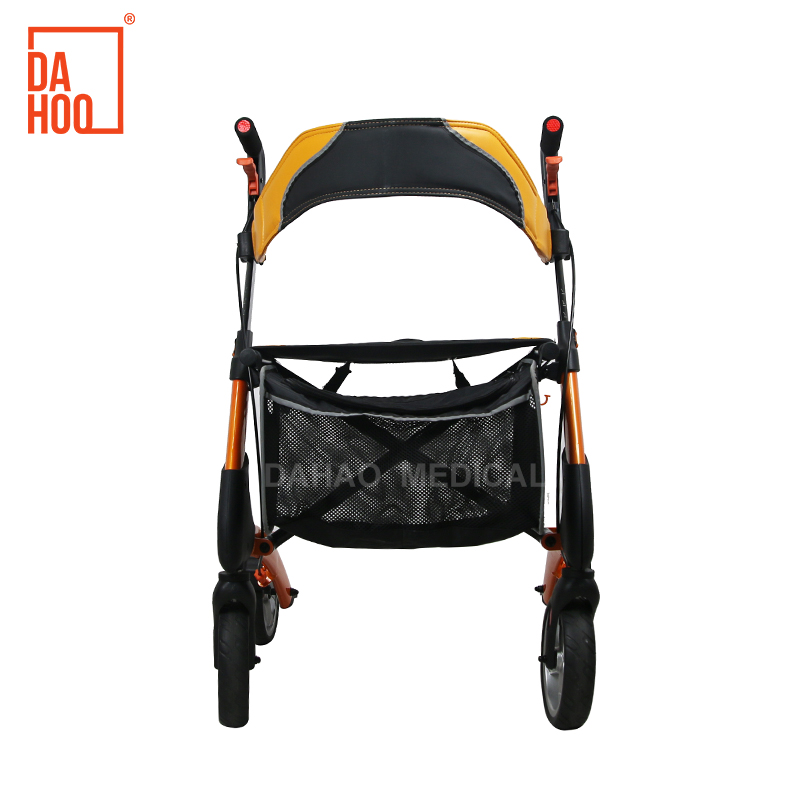 Déambulateur portable en aluminium avec sac de rangement - Léger et pliable