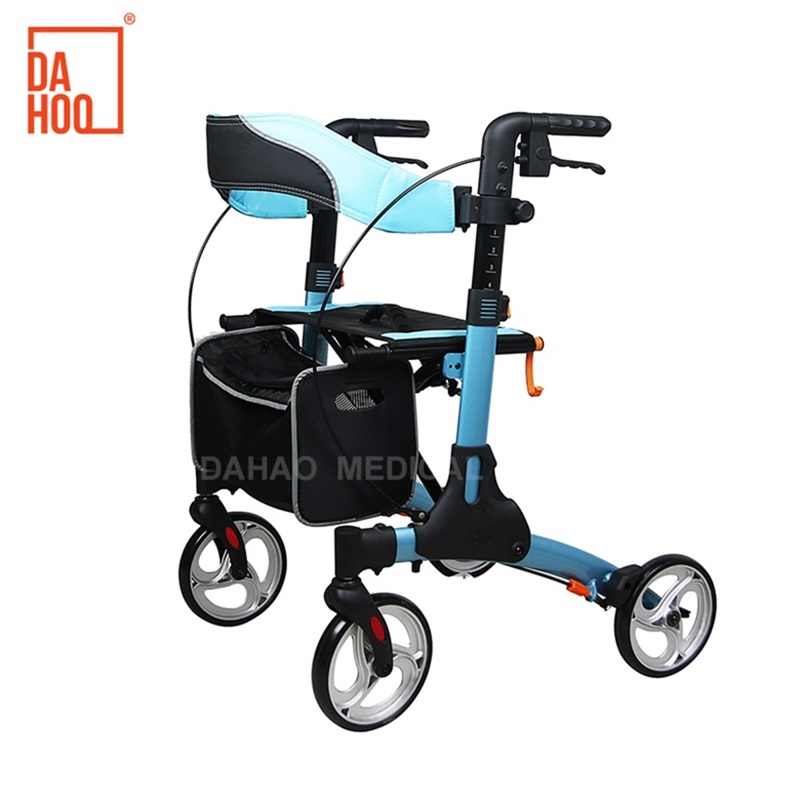 Foldable Aluminium Rollator with Adjustable Features for Everyday Use