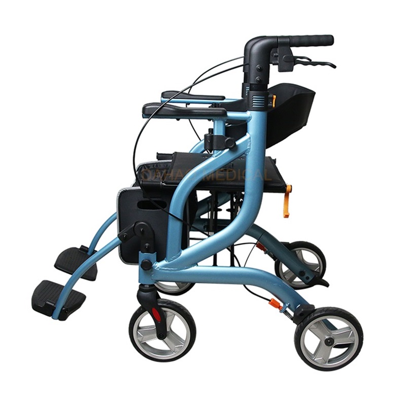 Multifunctional Aluminium Foldable Rollator with Seat
