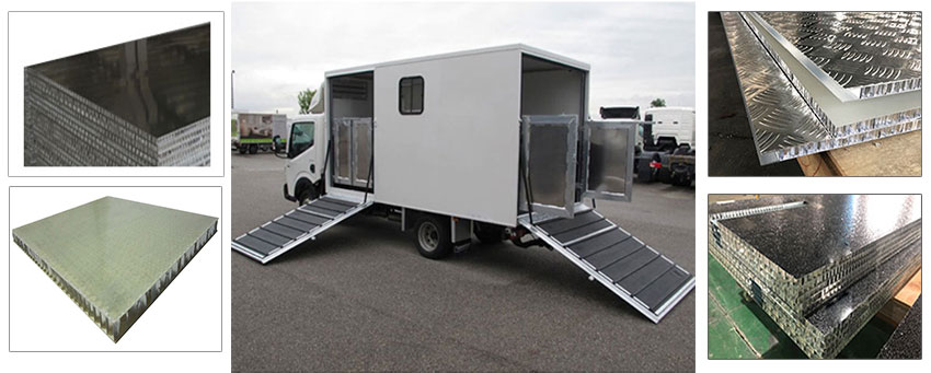 truck body honeycomb panel