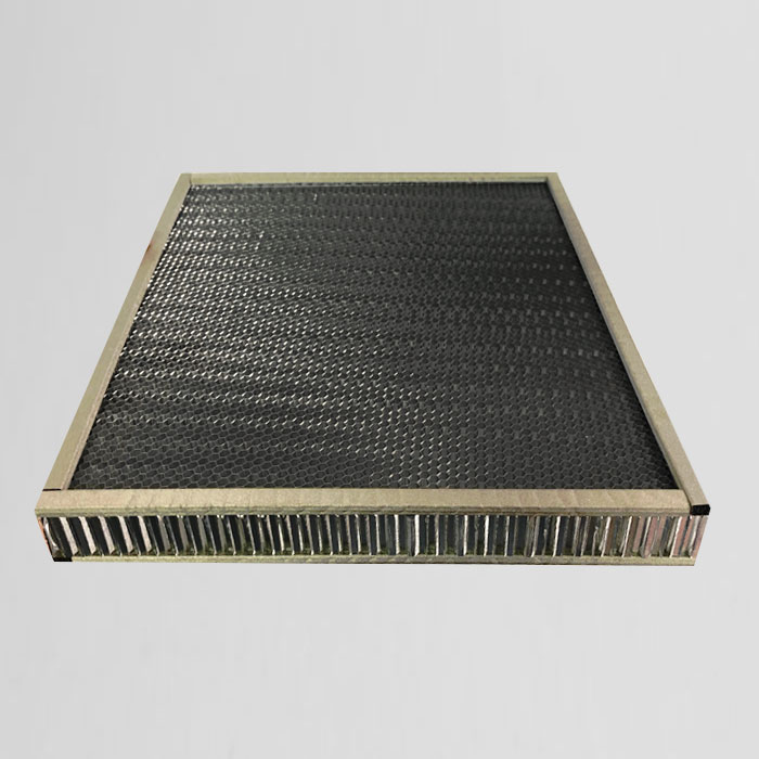 Aluminum honeycomb shielded vents and filters