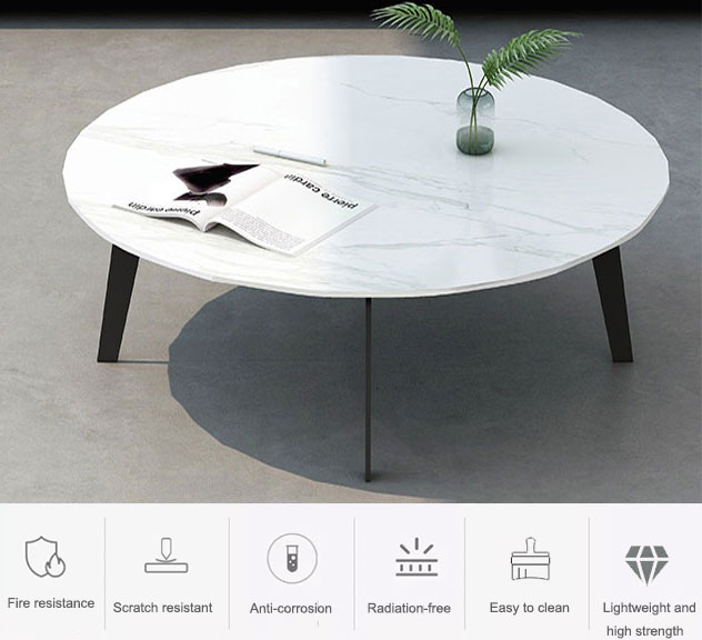 white marble coffee table