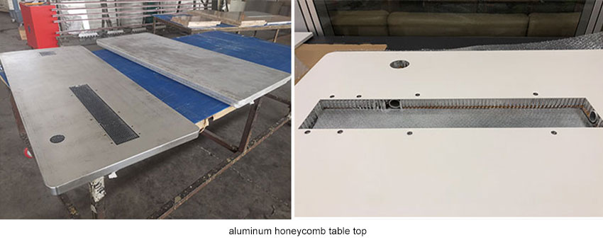 honeycomb structure table tops