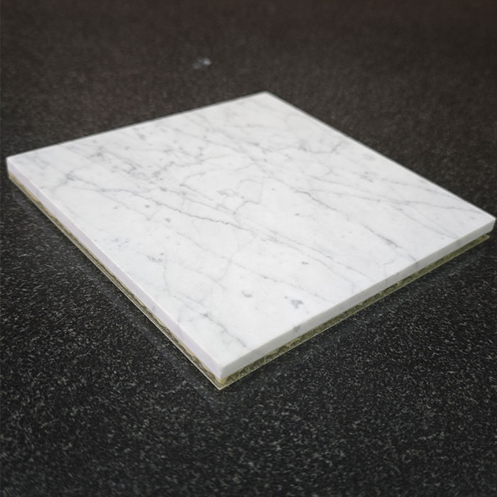 Paneles con respaldo de panal de fibra de vidrio de piedra de mármol