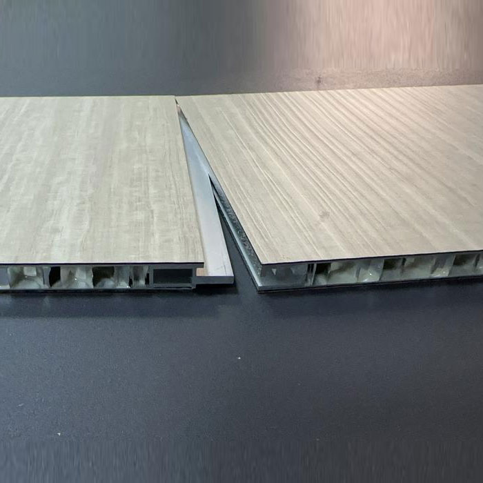 Honeycomb Aluminum Panel Edge Mounting Structure for Wall