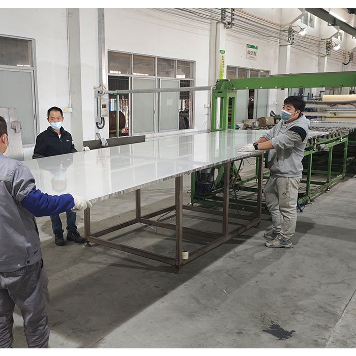 Automated production line for 5800x1630mm honeycomb panels